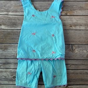 - Flamingo turquoise outfit